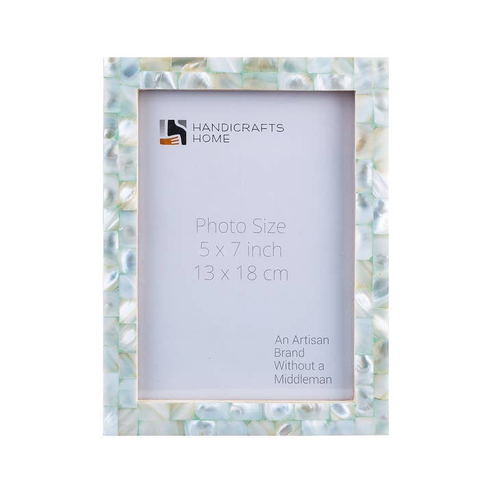 Mother Of Pearl Collection Green Picture Frames , 27 Sizes for wholesale by Handicrafts Home