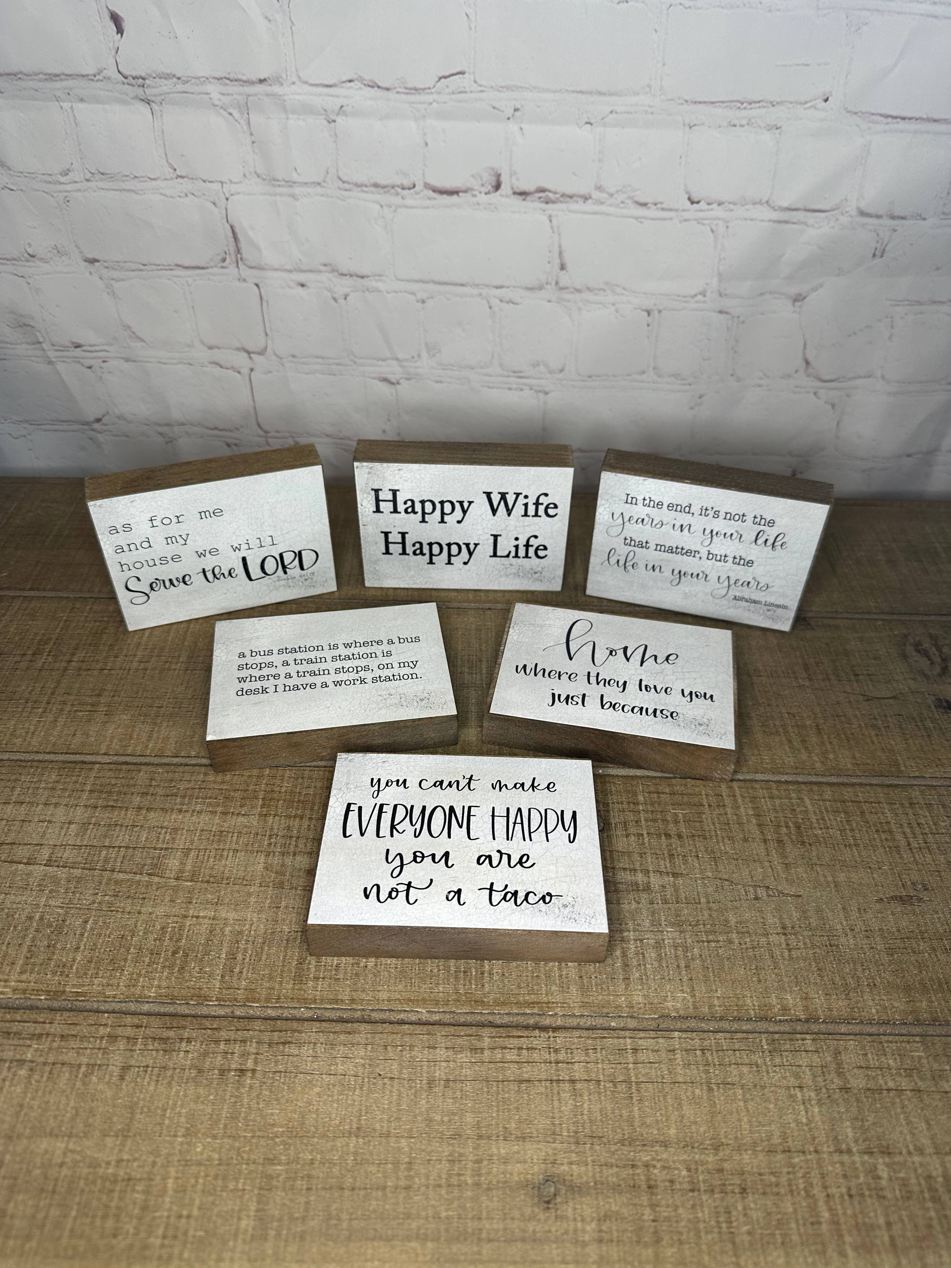 Buckeye Craft Co. – Objeto de mesa decorativo por atacado – Caixa Misteriosa de Blocos! 1