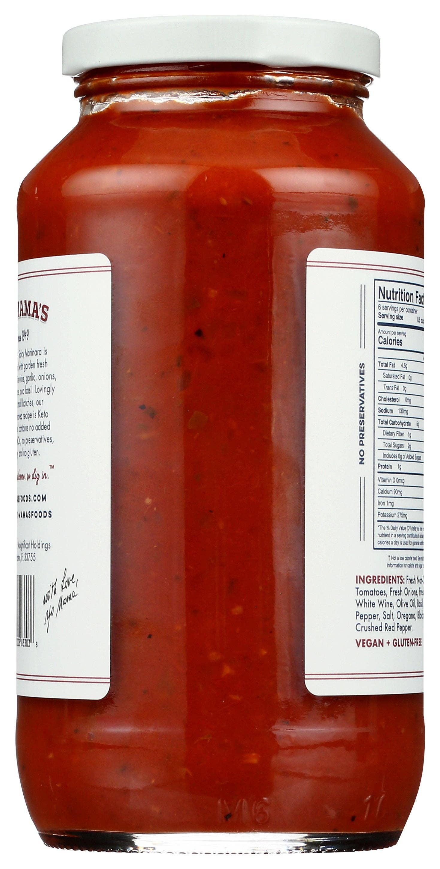 Everyday Supply Co - Wholesale Sauce - YO MAMAS FOODS SAUCE SPICY MARINARA - Case of 61