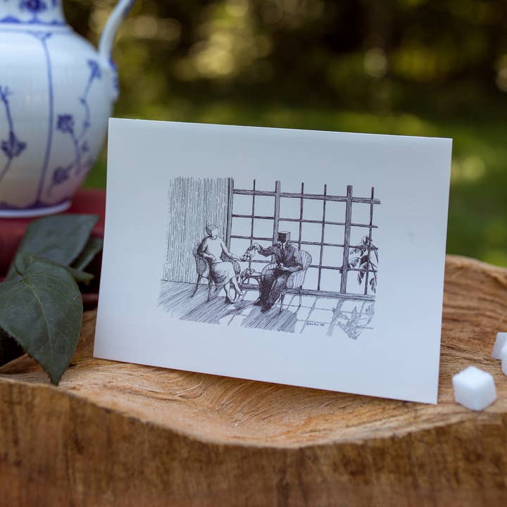 Sugarheads - Vente Carte de vœux classique - Thé fantaisiste stylo et cartes de vœux à l'encre1