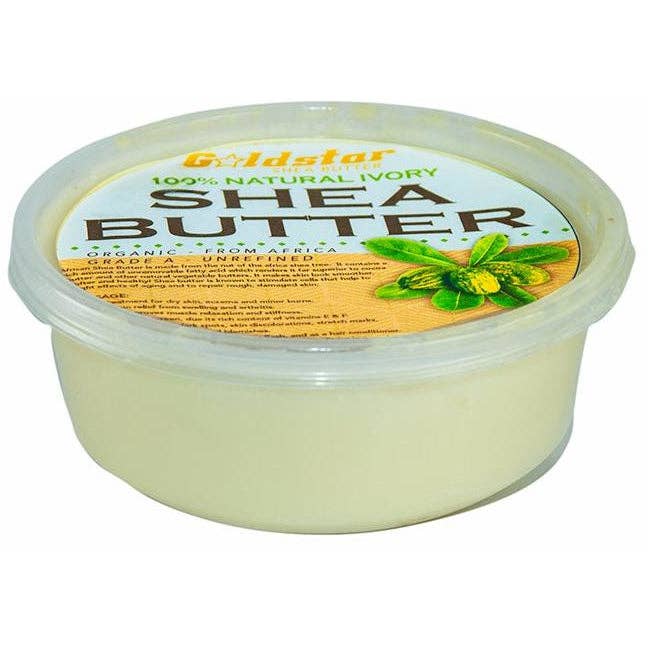 Goldstar Shea Butter - Wholesale Body Balm/Butter - Goldstar 100% Grade A, Raw, Organic, Virgin Unrefined Shea Butter (8 OZ)5
