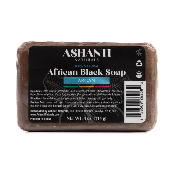 ASHANTI NATURALS 100% African Black Soap - ARGAN for wholesale by Ashanti Naturals