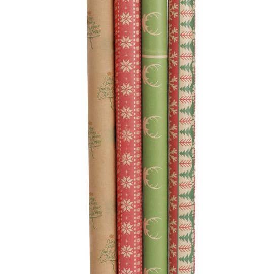 WRAPAHOLIC Reversible Unicorn Wrapping Paper Jumbo Roll - 24 Inch