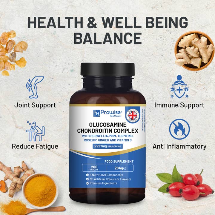 Prowise Healthcare - Wholesale Oral Supplement/Vitamin - Glucosamine and Chondroitin Complex 200 High Strength Tablet3