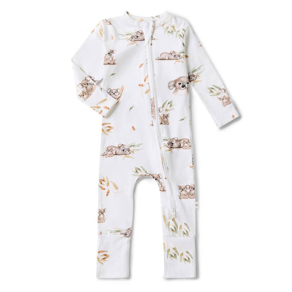 Snuggle Hunny - Wholesale Sleepsuit - Baby - Koala Organic Snugglesuit Convertible Romper1