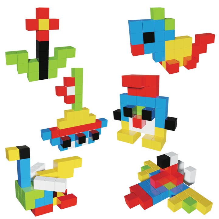 PicassoTiles 50pc 1" Magnetic Tile Building Set for wholesale by PicassoTiles