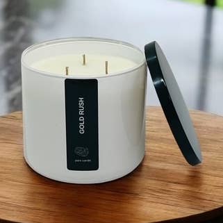 Gold Rush | 20-oz Soy + Coconut Wax Candle for wholesale by Pare Candle