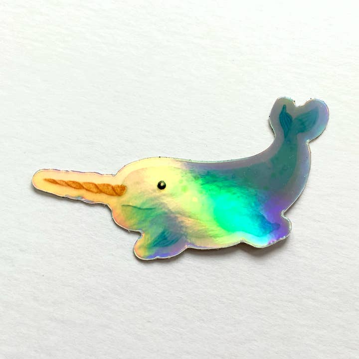 Adesivo olografico Narvalo per la vendita all'ingrosso da parte di Laura&Lou