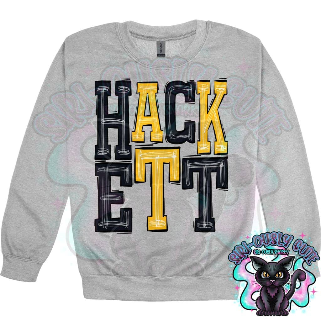 Siri-Ously Cute - Wholesale T-Shirt (Graphic) - Unisex - Sporty Hackett - Black Yellow Gold0