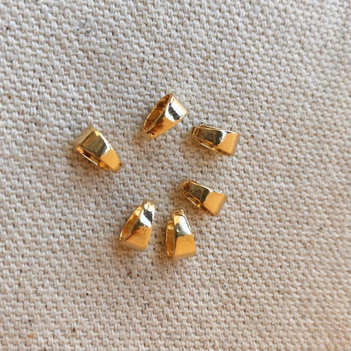 GoldFi - Wholesale Individual Charm/Pendant - 6 Pieces 18k Gold Filled Pendant Bail3