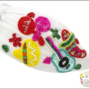 Hoofdband met rocailles met Fiesta-thema voor wholesale door What's Hot