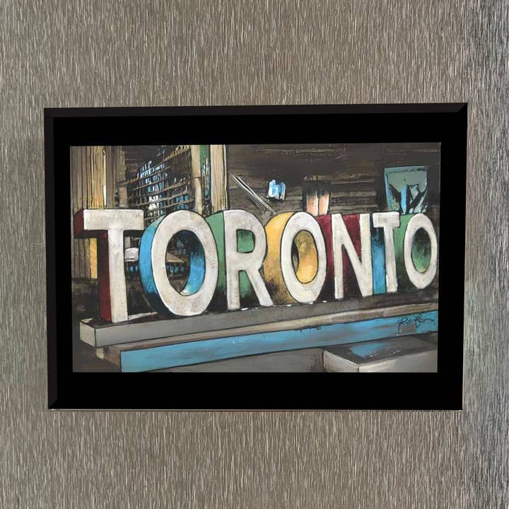 TORONTO SIGN Souvenir Fridge Magnet for wholesale by Totally Toronto Art/Sassy City Studio