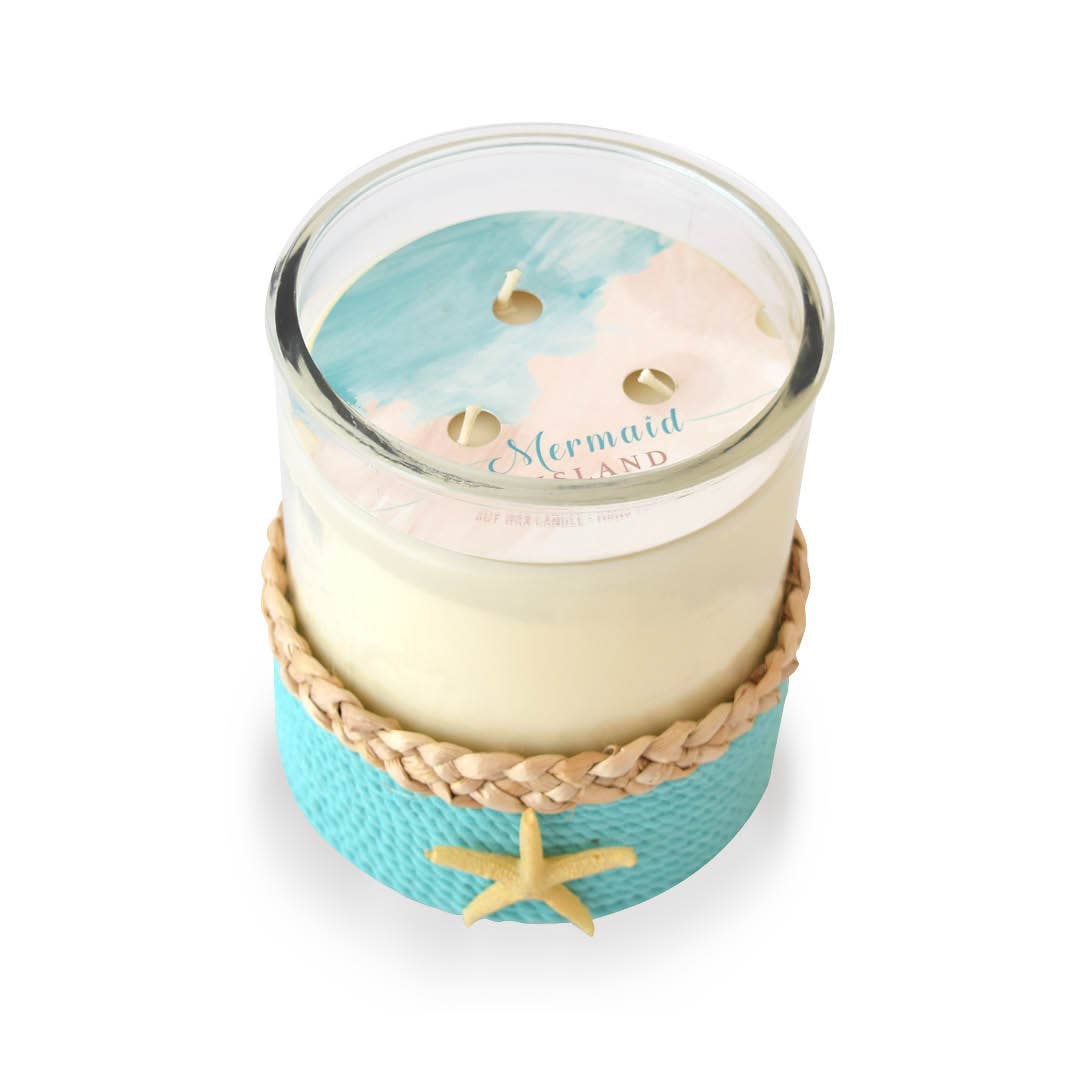 REMOVED BRAND - Vente Bougie en bocal - Étoile de mer côtière 3 mèches - Linge de plage 34 oz.3
