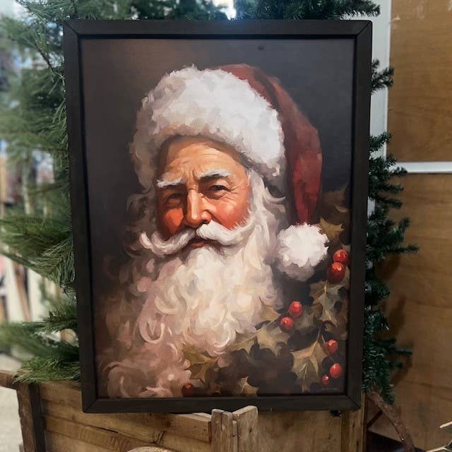 JO187 Santa's Jolly Glow Box Frame for wholesale by JanMichaels Art & Home