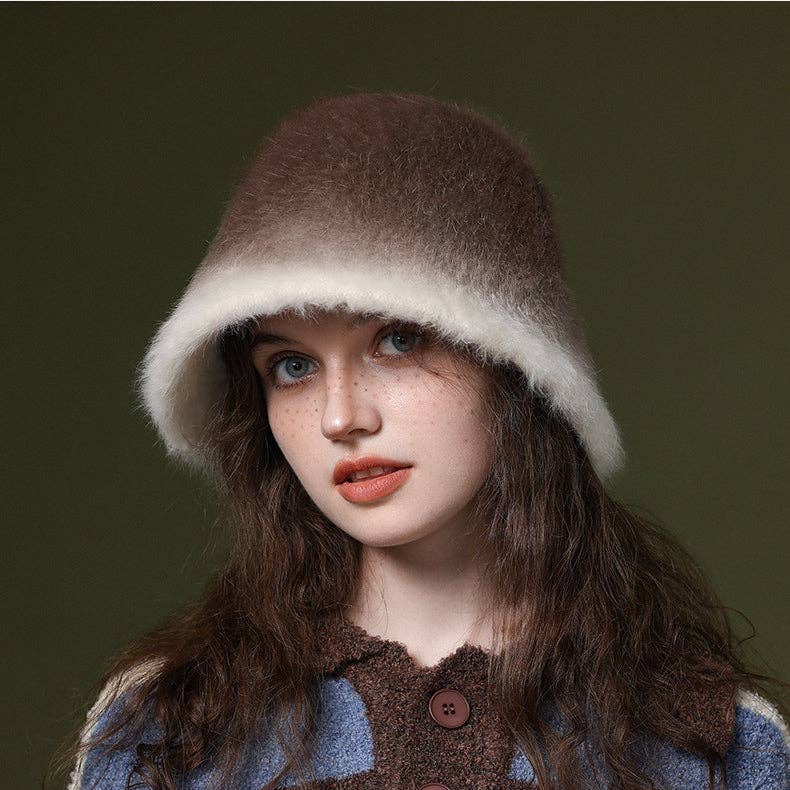 Funkyrel® Atzbranding Limited – wholesale Bucket hat – Women's – Haila - Gradient Color Warm Bucket Hat8