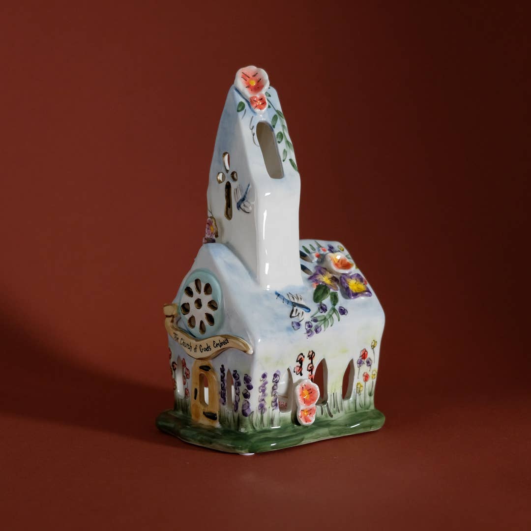 Blue Sky Clayworks - Wholesale Decorative Tabletop Object - Easter Church Candle House1