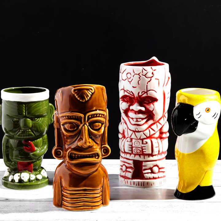 Lemonsoda – Großhandel Cocktail-/Schnapsglas – Hawaiianische Luau Tiki-Tassen aus Keramik (1 Stück)