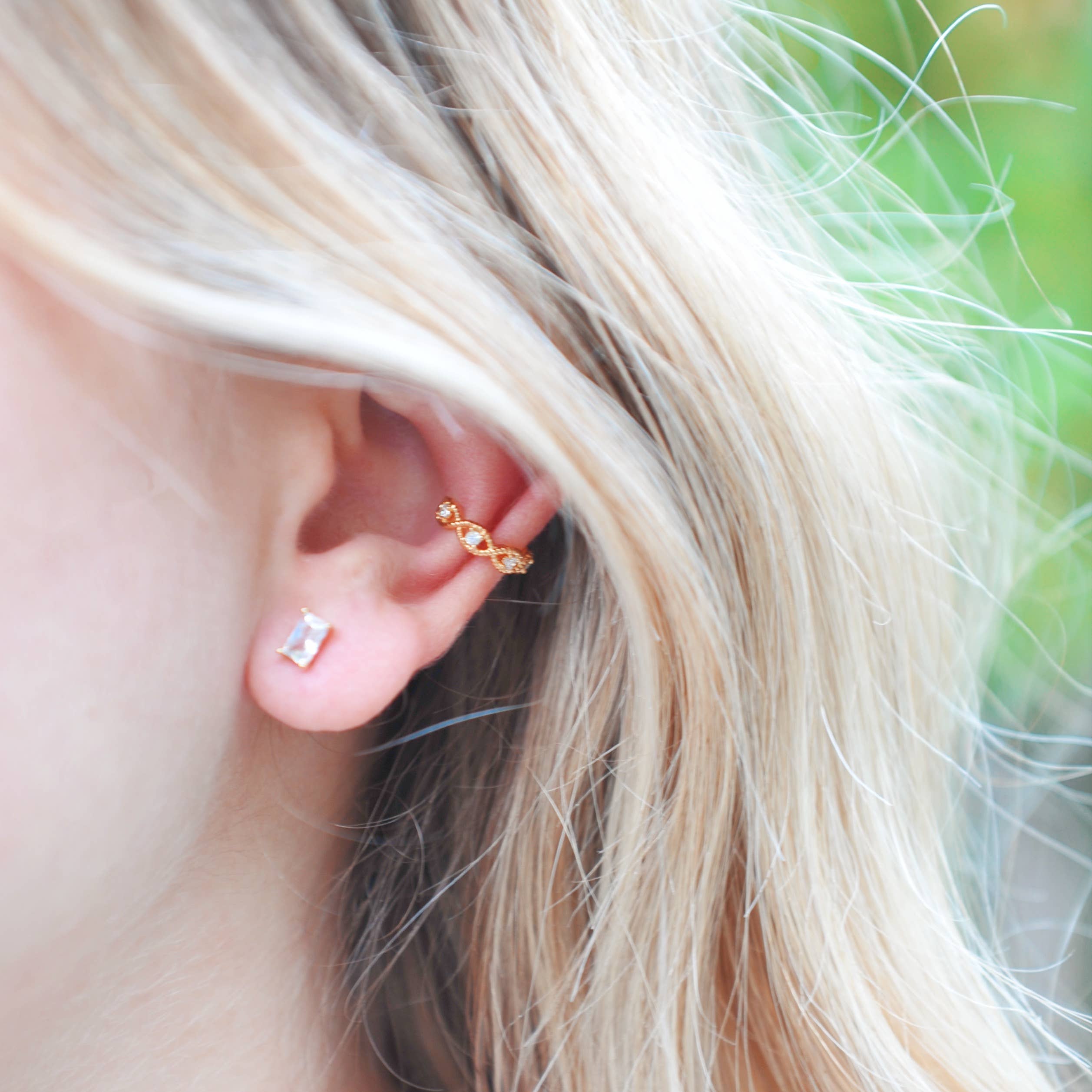 Oh So Lovely - Wholesale Cuff/Wrap Earrings - Lace CZ Ear Cuff2