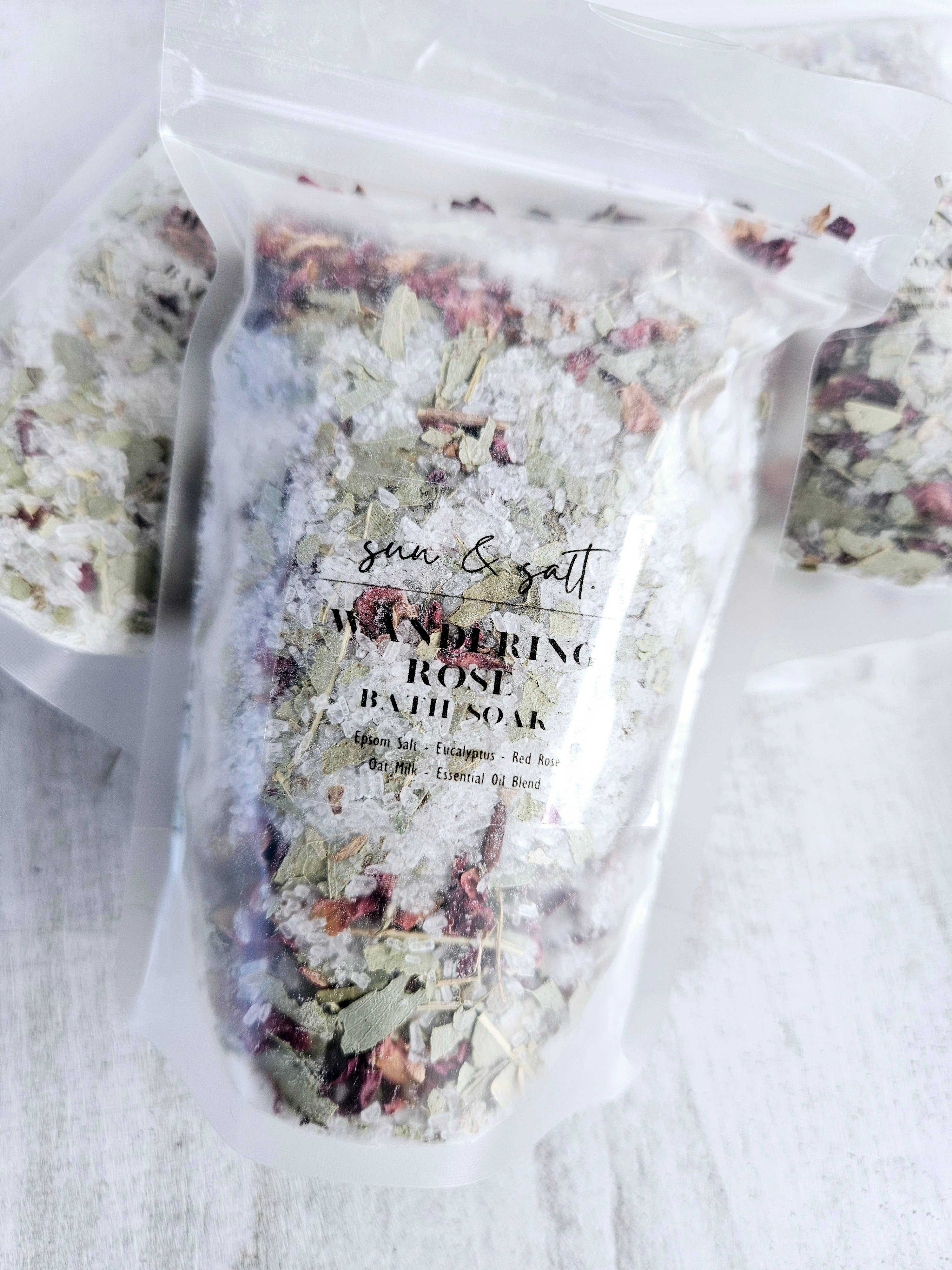 Lux&Lou – wholesale Bath salts – Wandering Rose Bath Soak - Bath Salts1