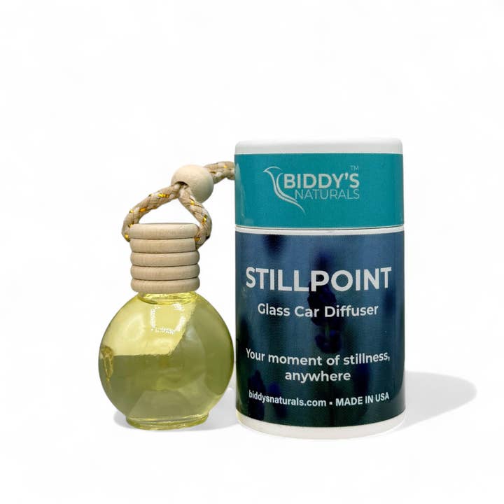 Diffuseur de Voiture en Verre Stillpoint pour la vente par Biddy's Naturals