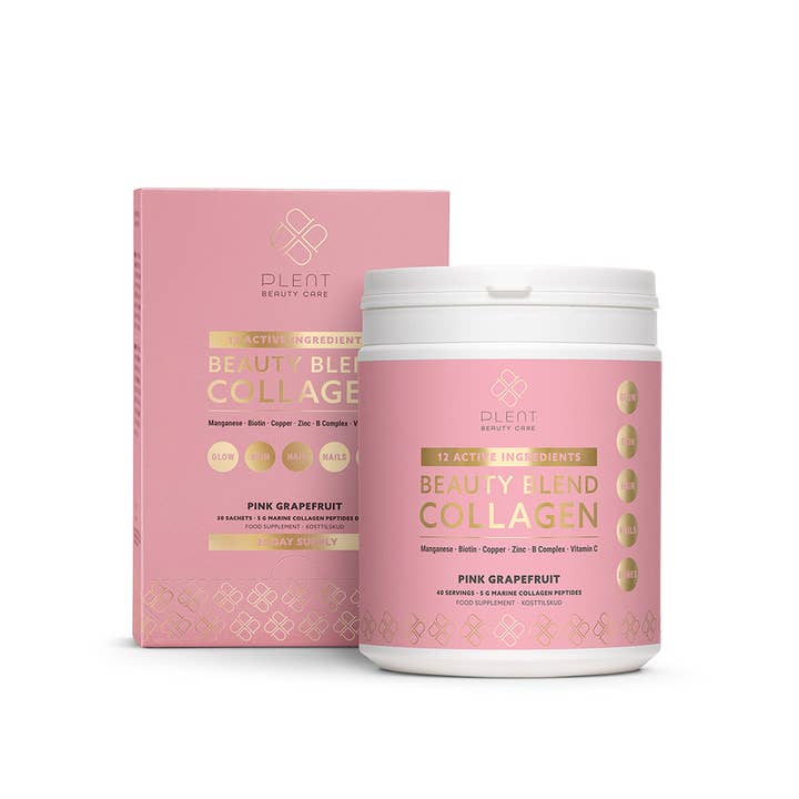 Plent Beauty Care - Wholesale Oral Supplement/Vitamin - BEAUTY BLEND COLLAGEN - Pink Grapefruit - 40 day supply jar2