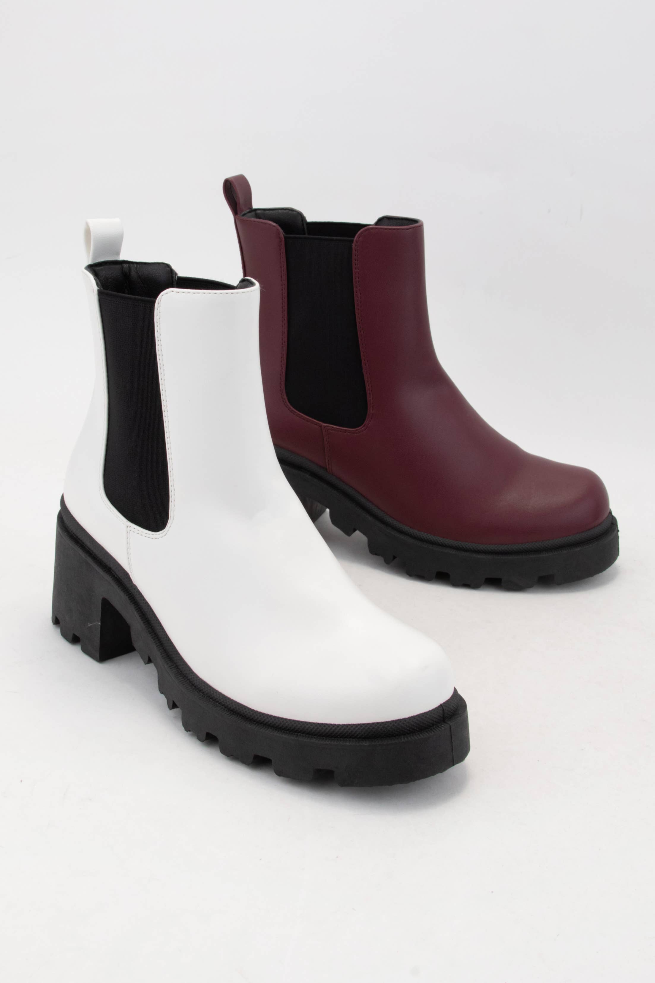CCOCCI - Wholesale Chelsea Boots - Women's - CHUNKY LUG SOLE CHELSEA ANKLE BOOTS3