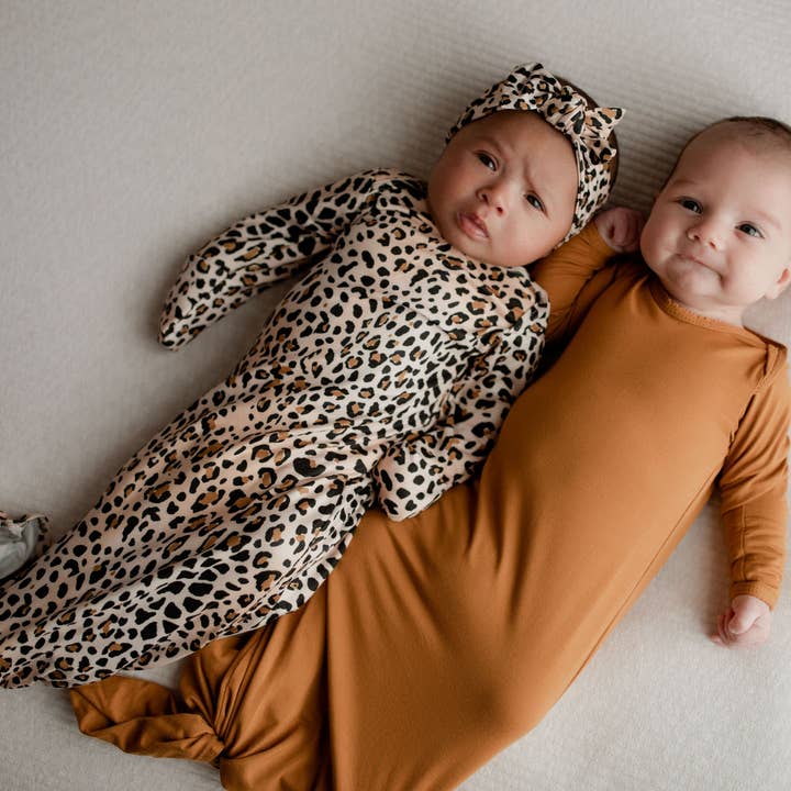 Three Little Tots - Wholesale Babygown - Baby - Leopard Knotted Gown21