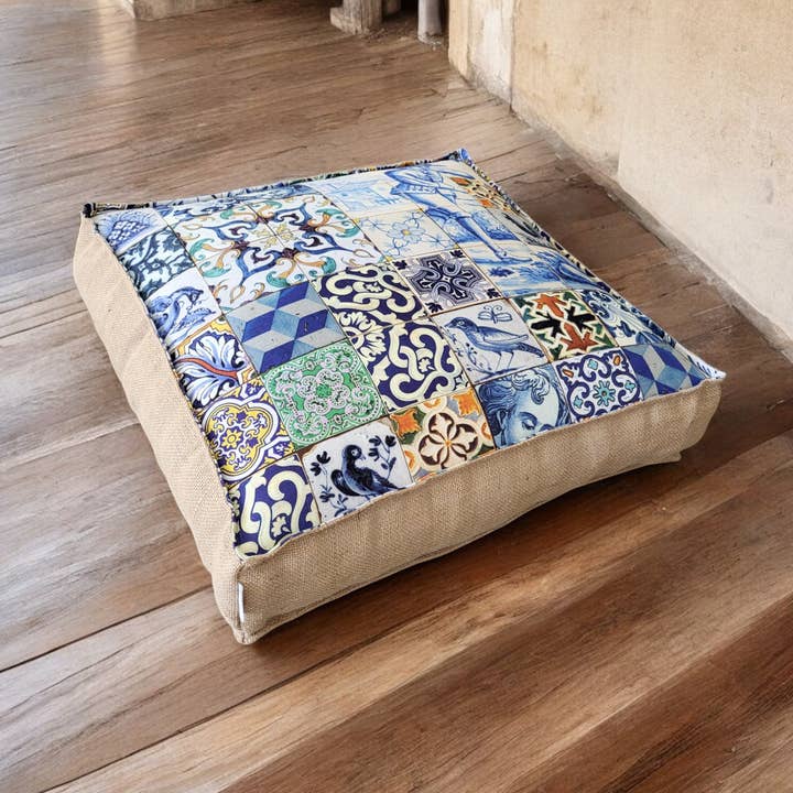 Colección Azulejo - Puf y cojín de suelo para venta al por mayor de Artisan by MF