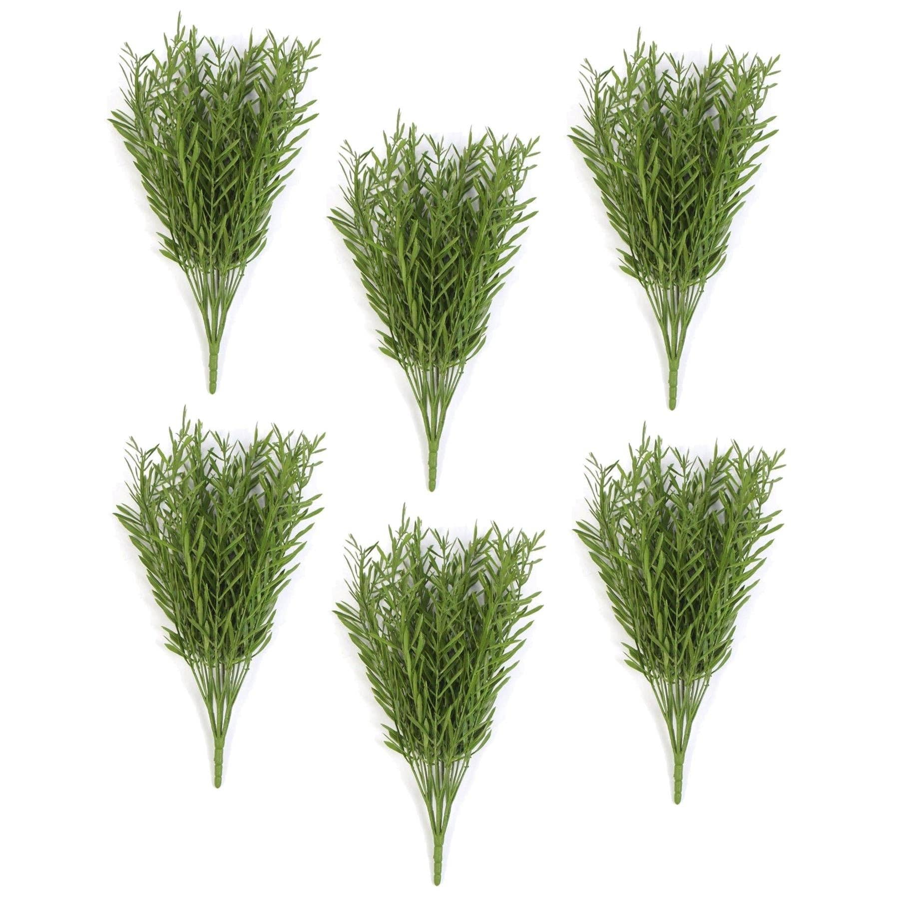 Leaf Design UK LTD – wholesale Artificial plant – Pack of 6 x 40cm Fire Resistant Artificial Foliage Grass Stem0