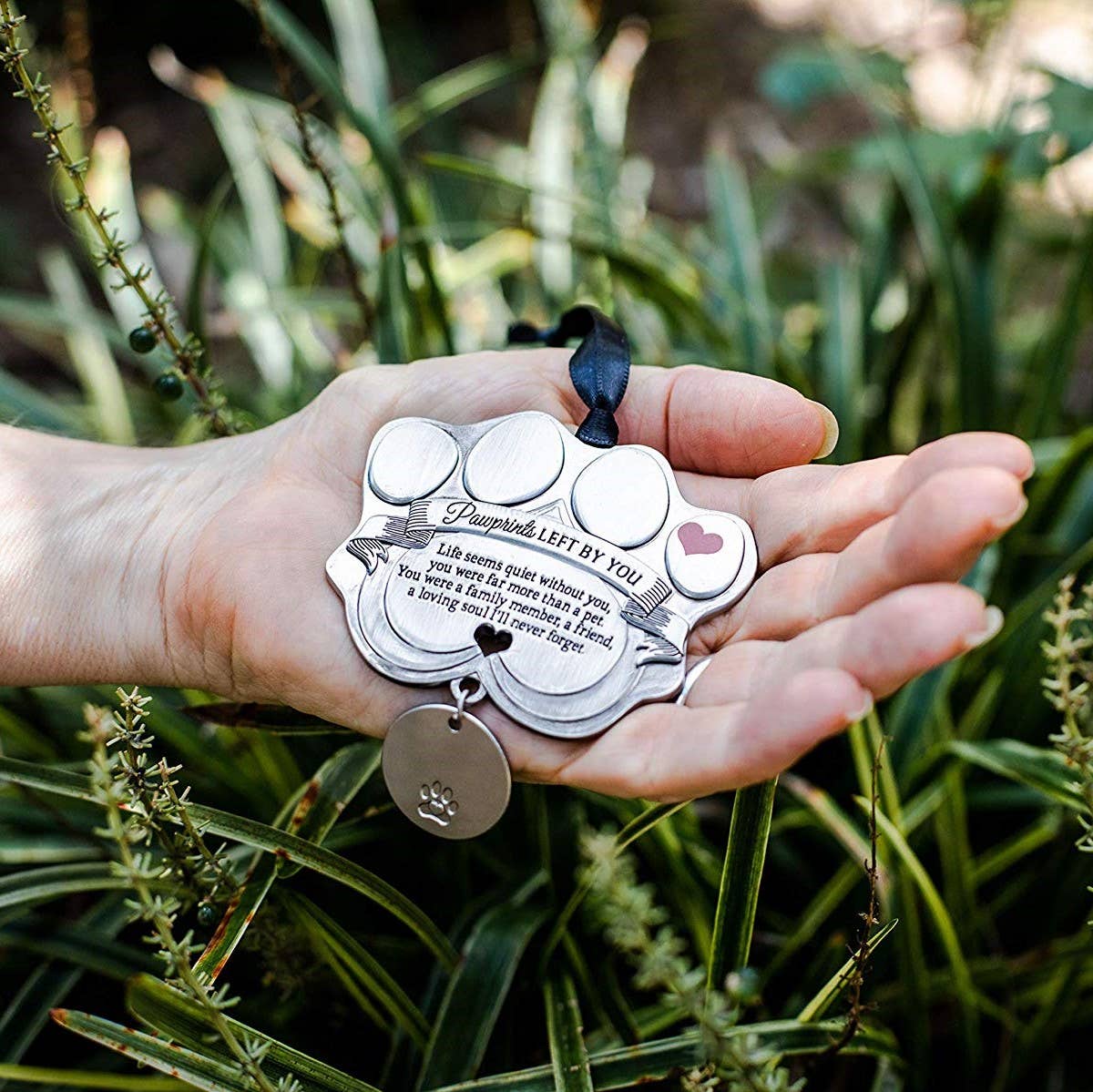 The Grandparent Gift Co. Inc. – wholesale Ornament – Pawprints Left By You Pet Tag Memorial Ornament 60911