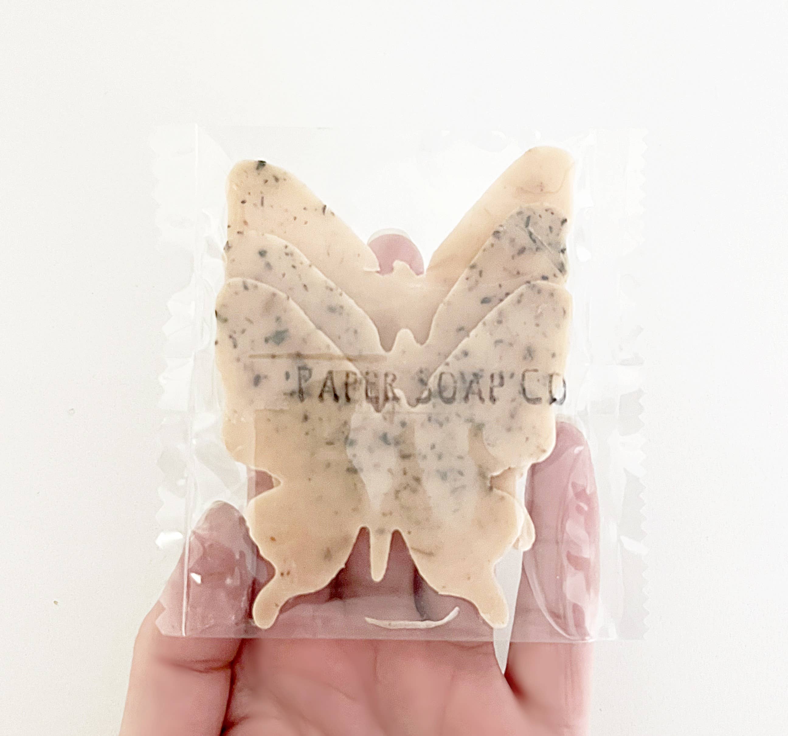 Paper Soap Co - Wholesale Bar Soap - Butterfly - Mini Paper Soap - Singles1