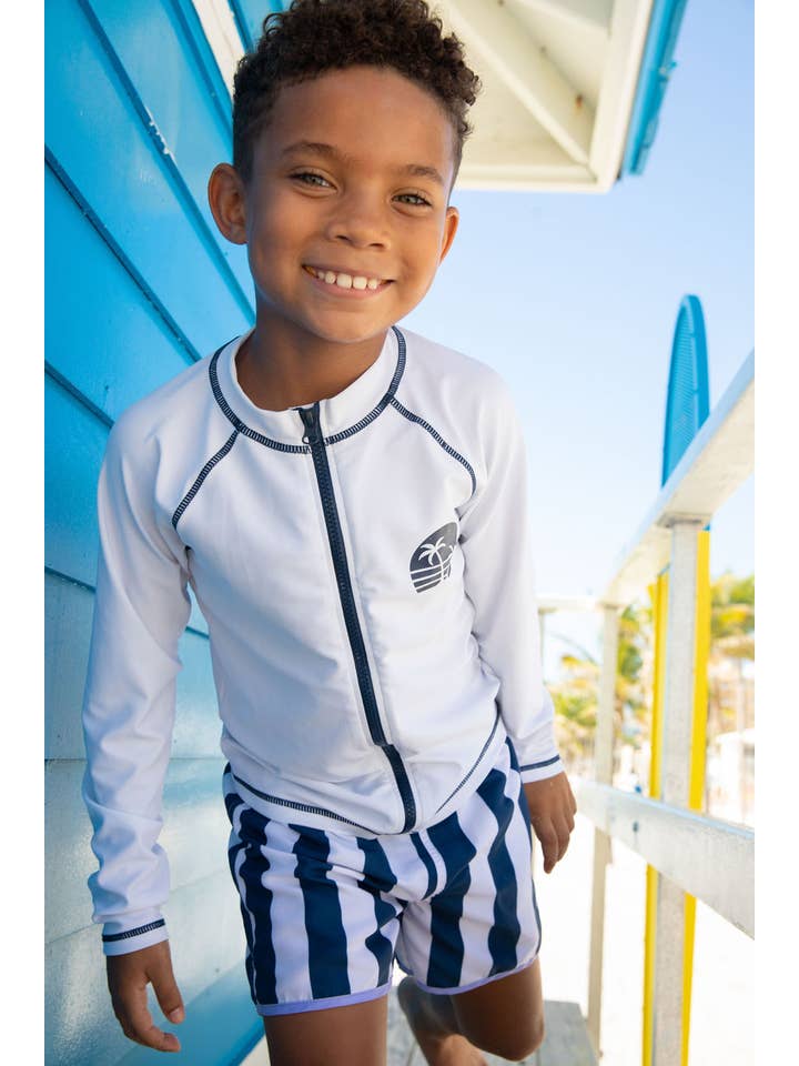 Blueberry Bay - Wholesale Rashguard - Kids - Shorewood Zip Up Rash Guard3