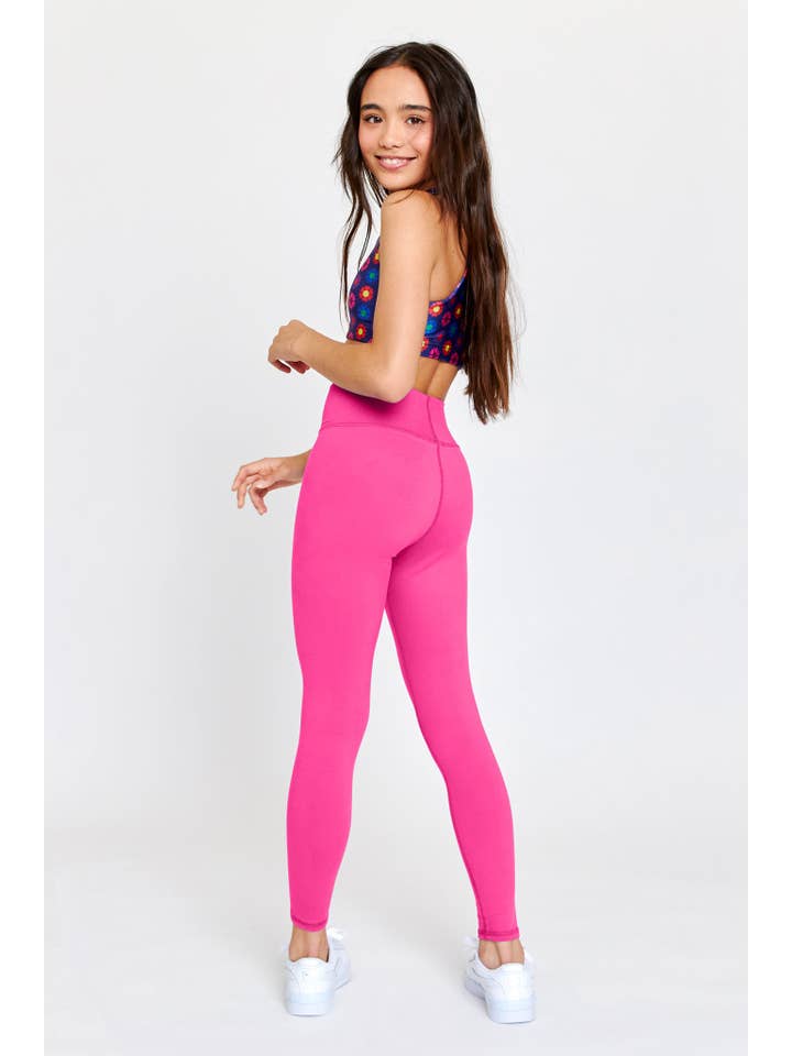 Kids TLC Leggings in Terez Pink for wholesale on Faire