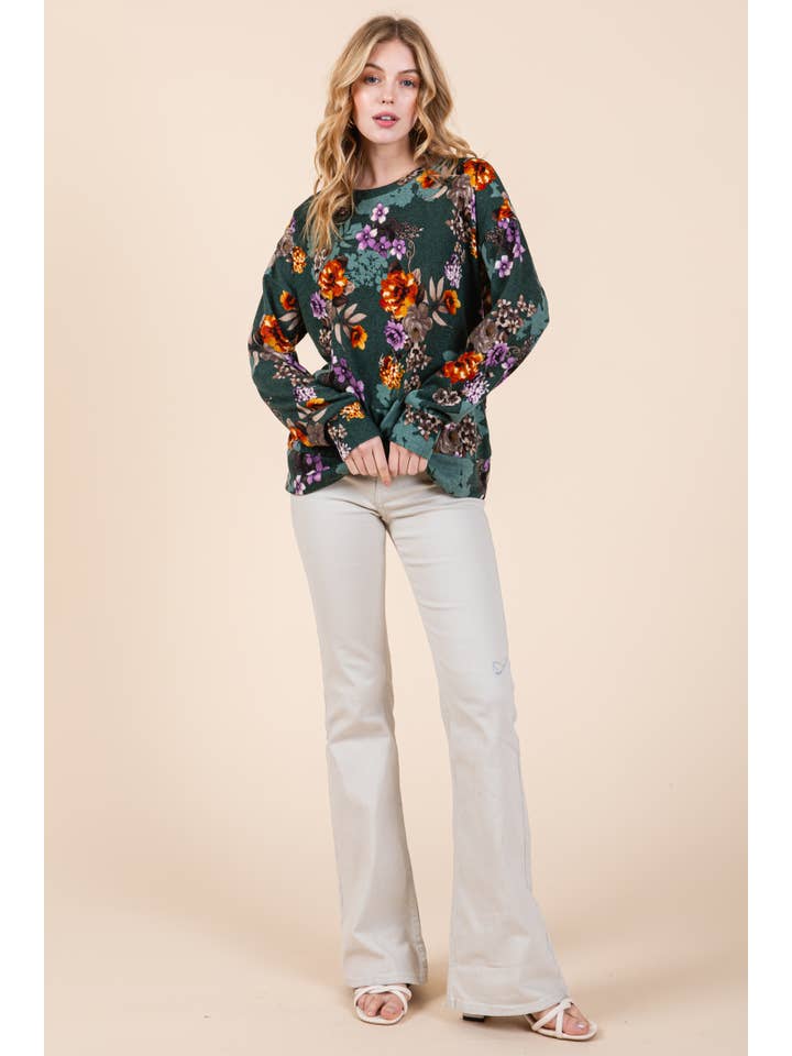 BOMBOM - Wholesale Knit Top - Women's - TL1941 FLORAL KNIT TOP4