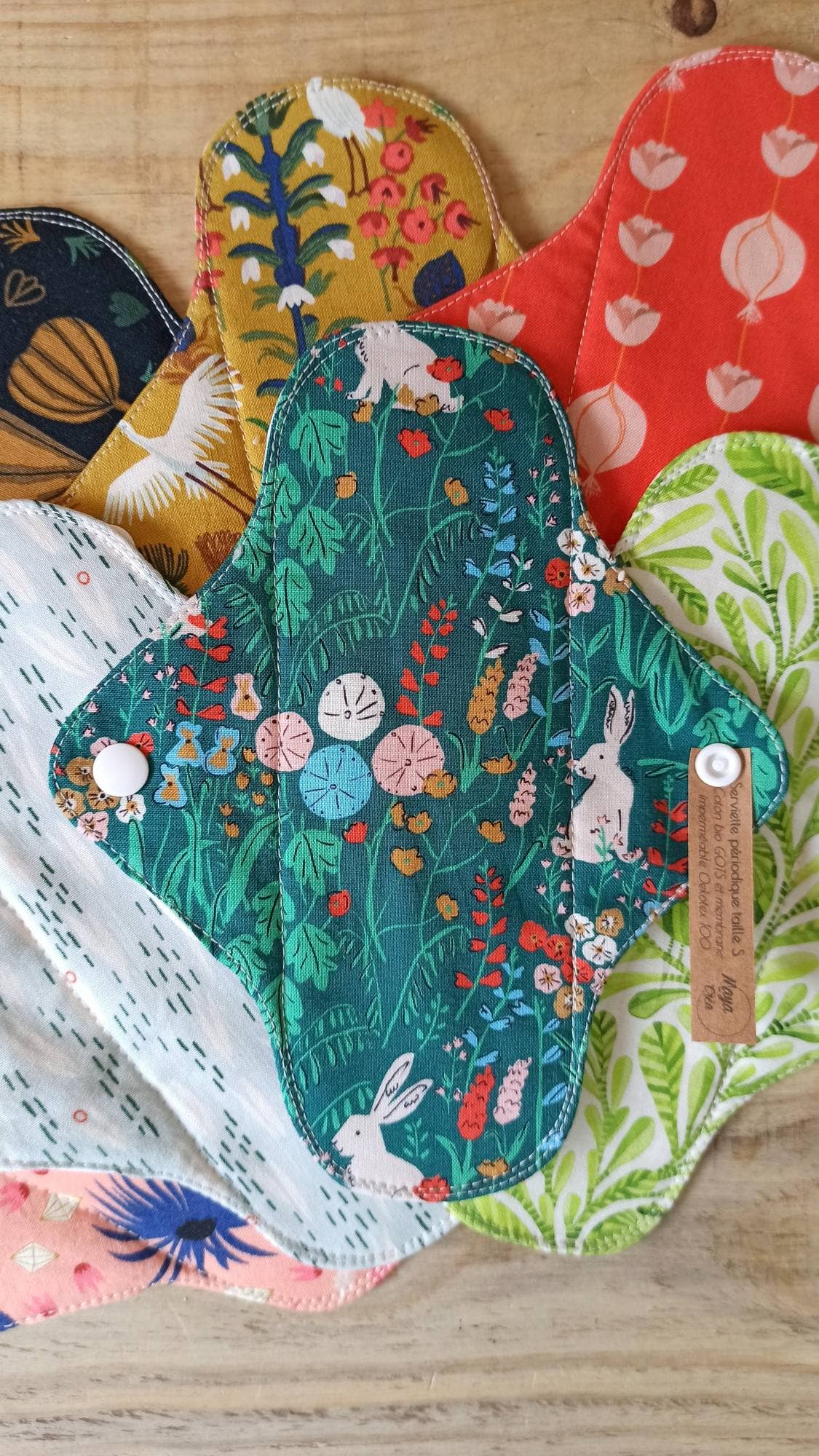 Maya Créa - Vente Culotte menstruelle – femme - Serviettes périodiques taille S16