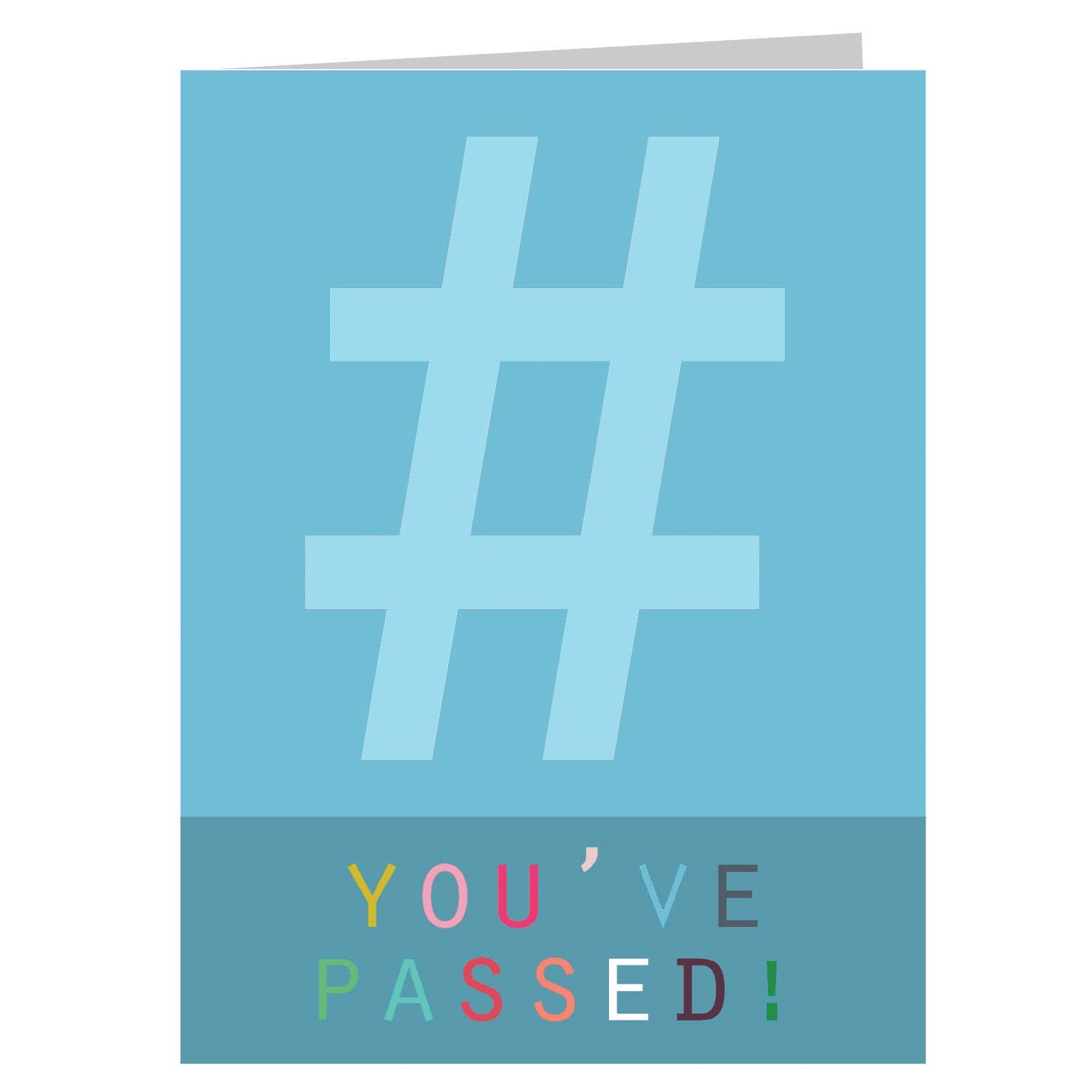 Kali Stileman Publishing – wholesale Congratulations card – STW06 Mini Hashtag You've Passed Card0