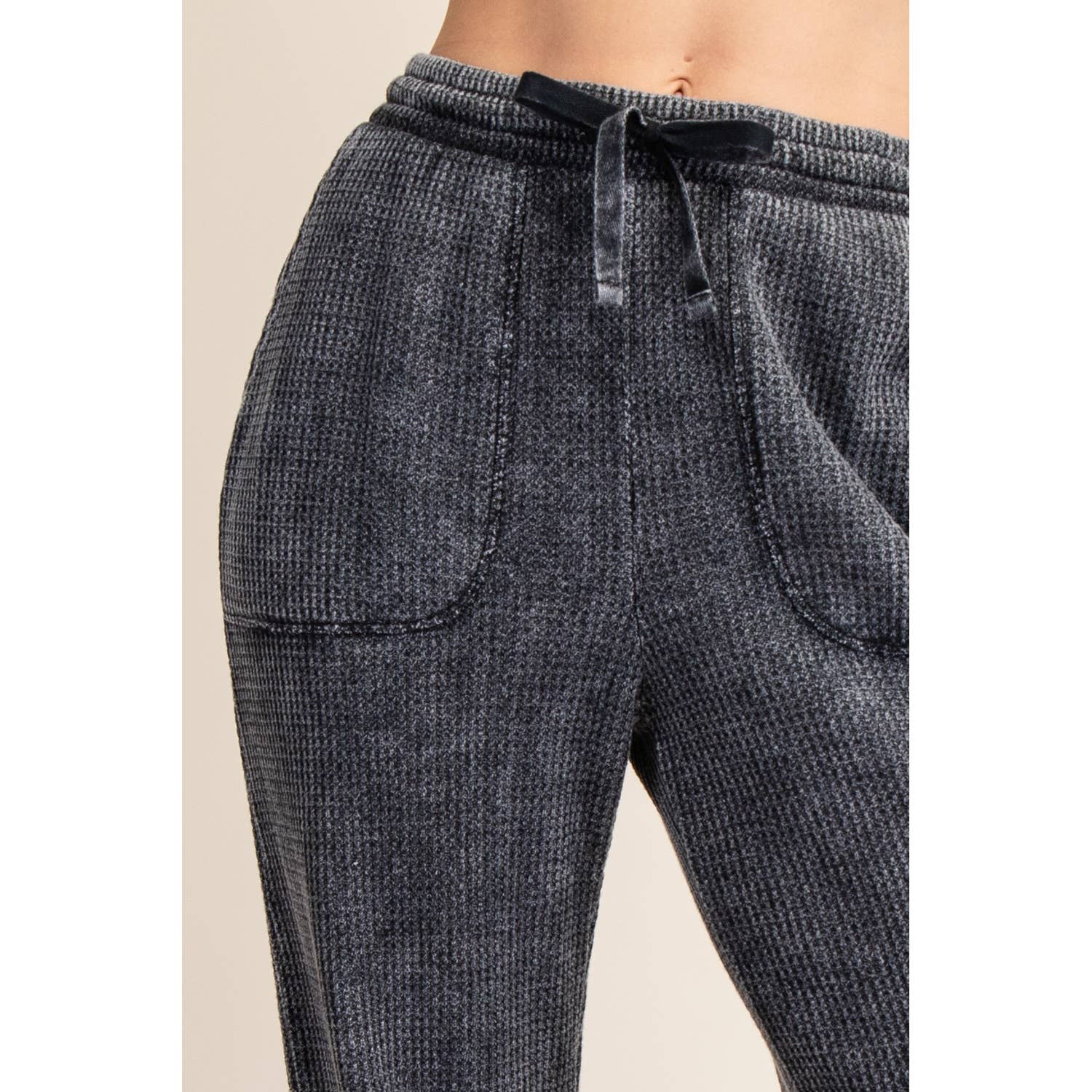 Rae Mode - Wholesale Athletic Pants - Women's - MINERAL WASHED WAFFLE STRAIGHT SWEATPANTS22