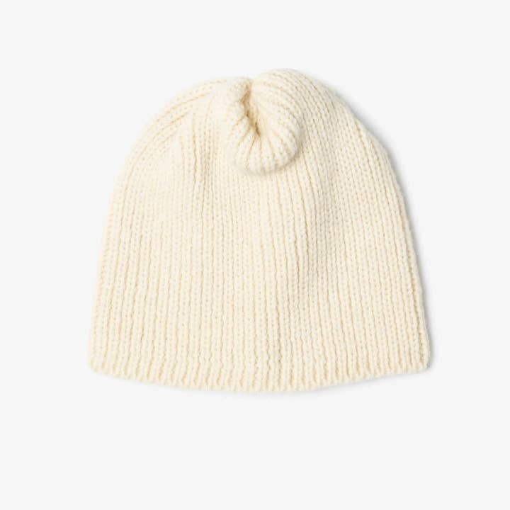 HÅNDSTRIKKET ULDEN ENKEL HUE for engroshandel hos Canadian Woollen