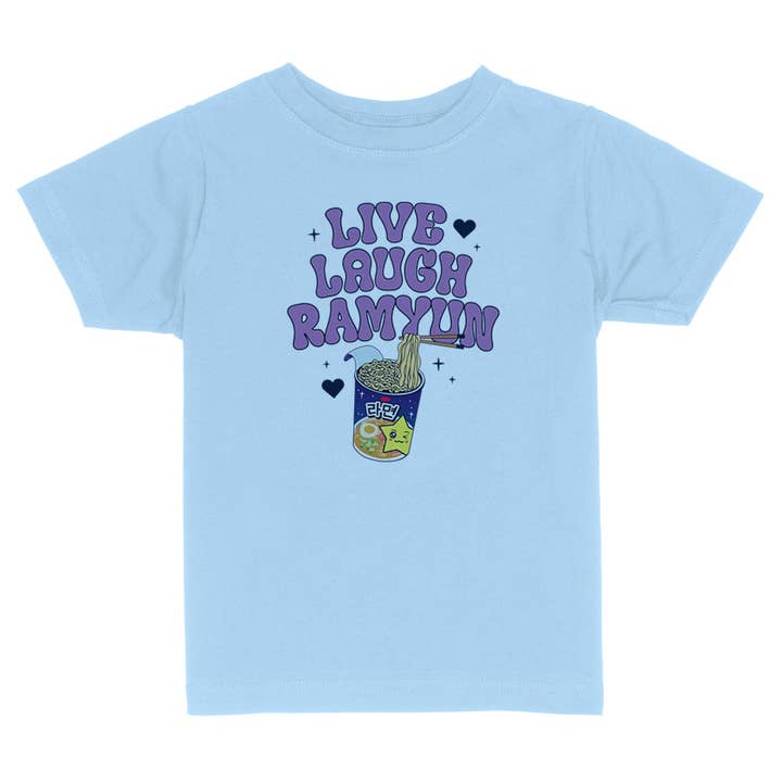 Itsy Bitsy Bella Co - Wholesale Screen-printed t-shirt – Kids - Live Laugh Ramyun Toddler and Youth Shirt2