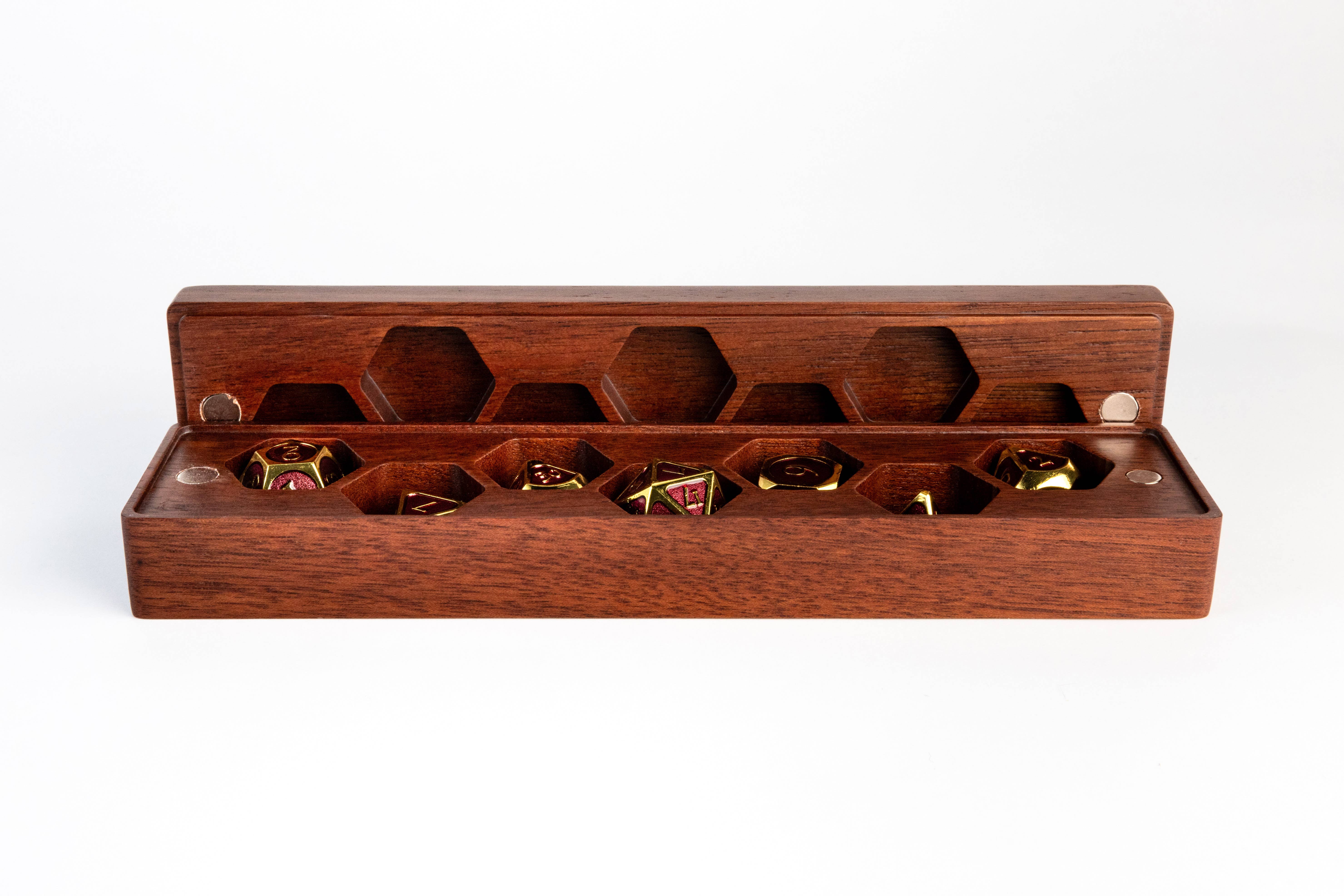 FanRoll by Metallic Dice Games - Wholesale Dice - Wood Dice Cases: Vault Style 3 Woods Available8