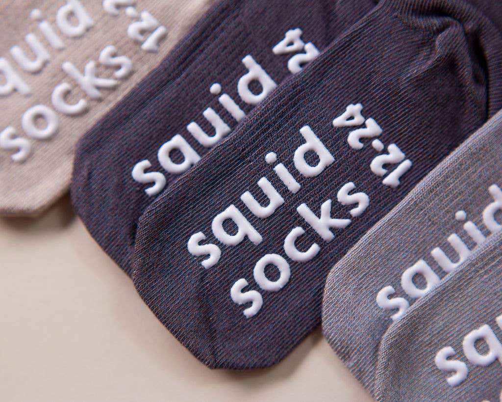 squid socks - Venta al por mayor Calcetines - Bebés - Classic - Calcetines antideslizantes para bebés en arena, gris claro, gris oscuro1