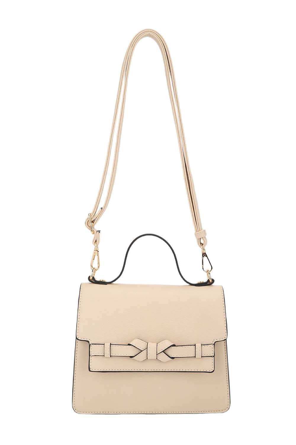 KAYLA+AVA - Vente Sac à main avec poignée sur le dessus – femme - Sac à bandoulière EDEN à rabat à poignée carrée avec nœud13