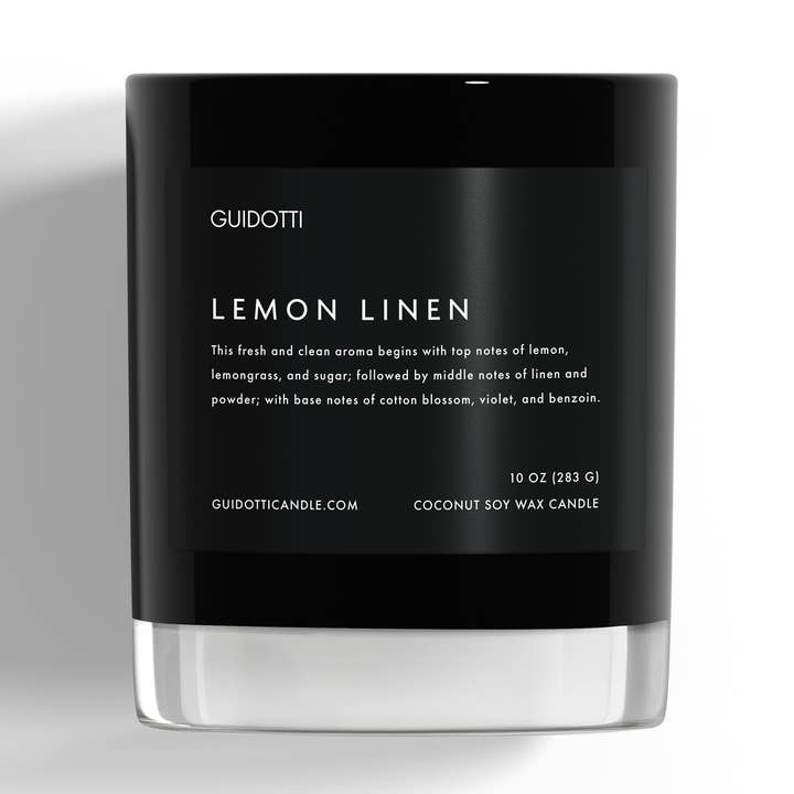 Linge de maison citron pour la vente par Guidotti Candle