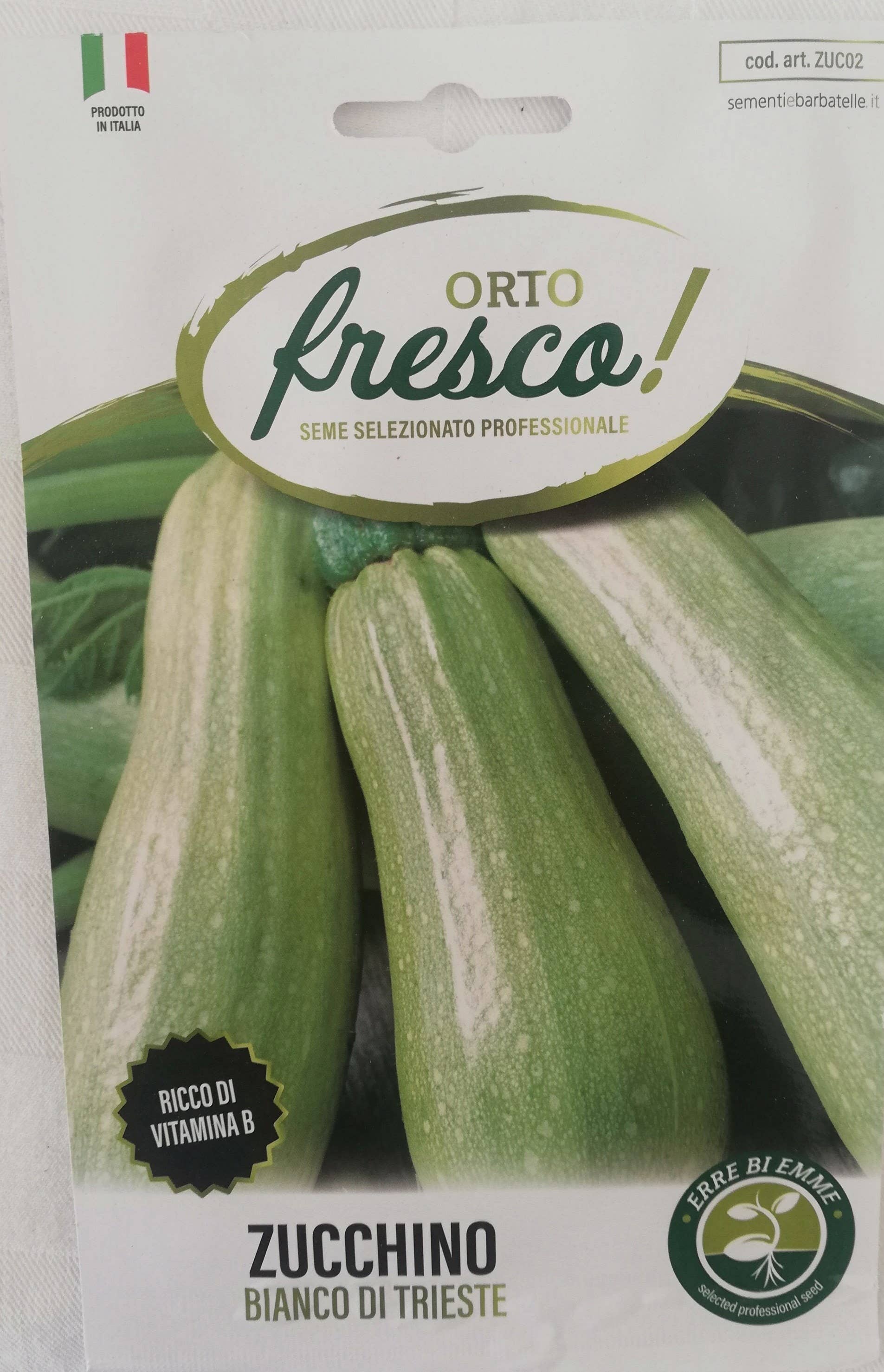 Sementi & Barbatelle – Großhandel Pflanzensamen – Weißer Zucchino aus Triest0