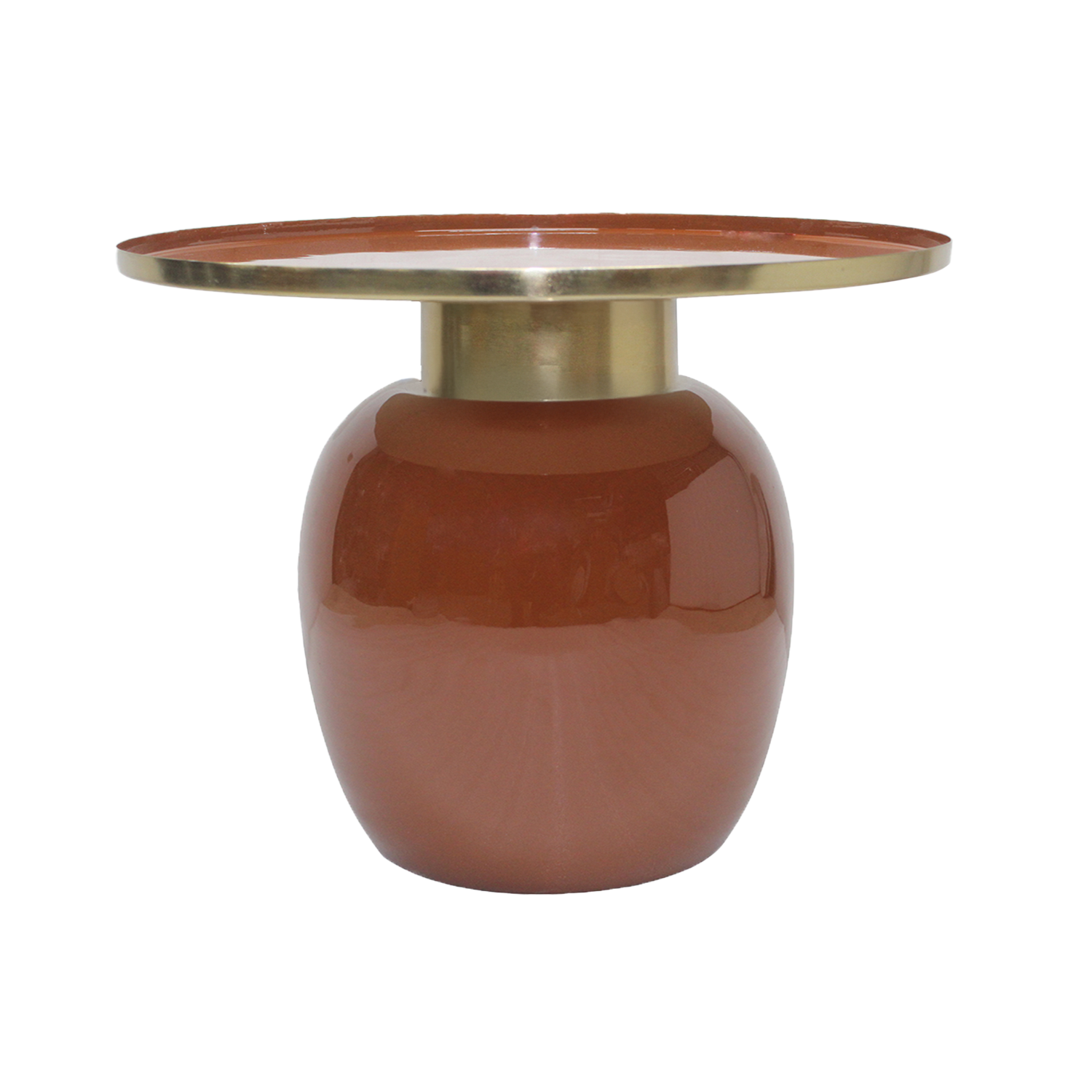 Opjet Paris – Engroshandel Tebord – Dodu GM sofabord i brun, Ø61 cm, højde 41,5 cm0