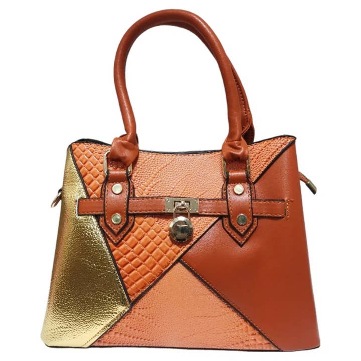 Superbia – wholesale Tote bag – Women's – Multi Colour Tote Bag with Padlock Detail -JH00210