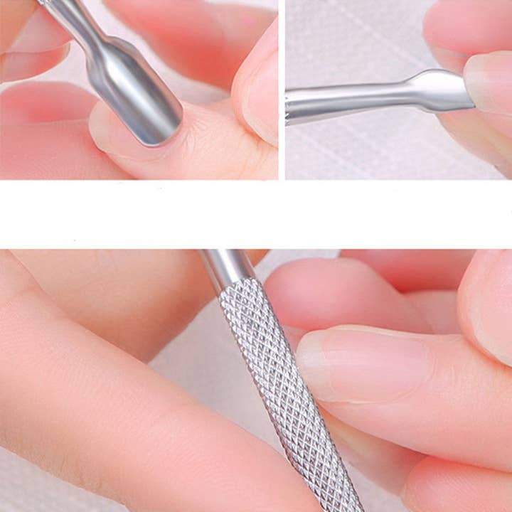 My Wholesale Warehouse - Wholesale Cuticle Cutter - 2 in 1 Double Ended Cuticle Pusher and Scraper1