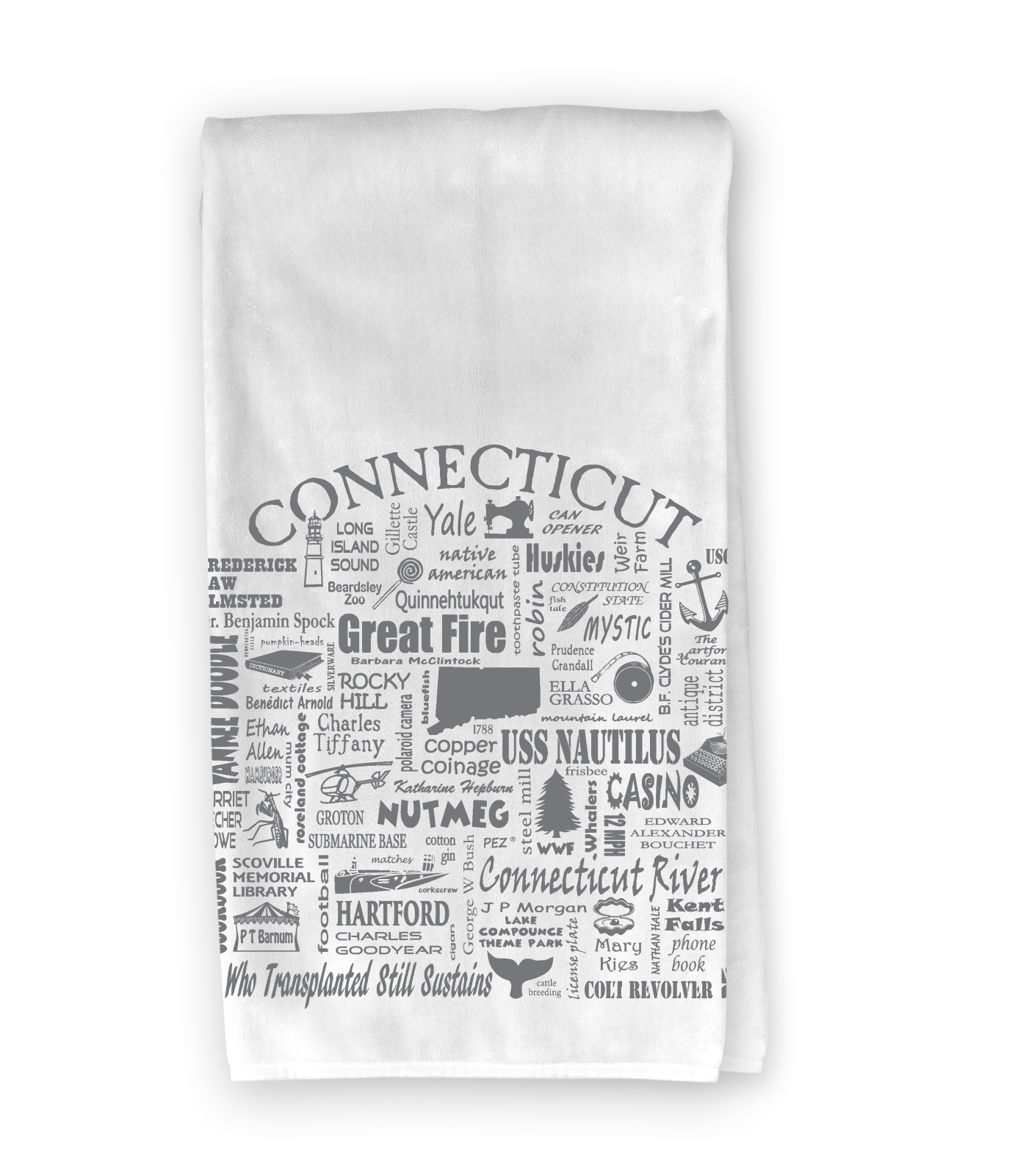 The Buffalo Works - Wholesale Tea Towel - Connecticut Destination Kitchen Towel - Where Life Takes You2