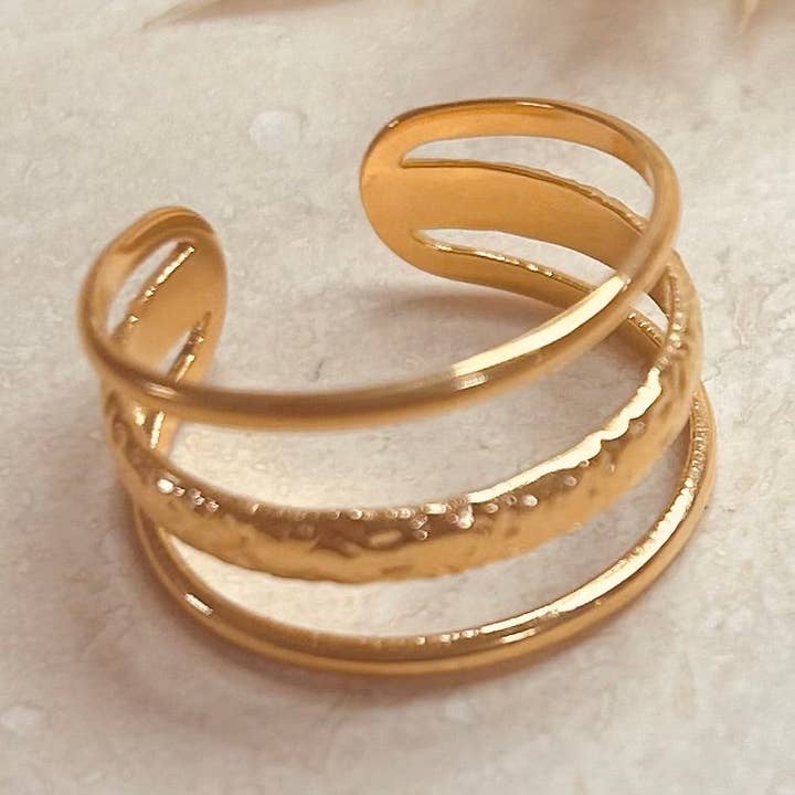 Everyday Triple Band Ring (Adjustable) for wholesale by Little Nell Jewellery
