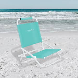 HearthSong Light Green 5-Position Folding Chair with Adjustable Strap for Kids and Adults x